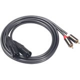 366119-15 2 RCA Male to 2 XLR 3 Pin Male Audio Cable  Length: 1.5m