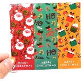 10 stks Christmas Rectangle Sticker Geschenkdoos Verzegelde Sticker (M1)