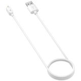 Voor Huawei Honor Watch ES / Huawei 4X Smart Watch Portable Magnetic Cradle Charger USB-oplaadkabel  lengte: 1m (wit)