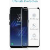 25 PCS For Galaxy S8 Plus / G955 0.26mm 9H Surface Hardness 3D Explosion-proof Non-full Edge Glue Screen Curved Case Friendly Tempered Glass Film (Black Black)