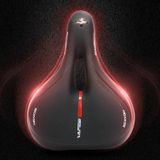 YAFEE Taillight Bicycle Seat Mountain Bike Saddle With Light Seat(Red)