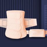 Postpartum Abdomen Belt Corset Belt Can Wear Elastic Abdomen Belt In All Seasons  Size: XL(Complexion Two-piece Set)