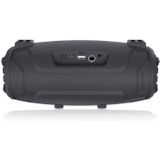 NewRixing NR3026M TWS Outdoor Portable K-song Wireless Bluetooth Speaker High-power Aduio Amplifer with Shoulder Strap & Microphone  Support TF Card / FM(Black)