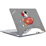 Enkay Star Series Pattern Laotop Beschermend Crystal Case voor MacBook Pro 15.4 Inch A1707 / A1990 (Rocket Astronaut)