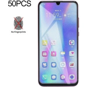 50 PCS Non-Full Matte Frosted Tempered Glass Film for Huawei Honor 10 Lite  No Retail Package