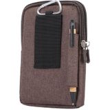 Universal Jeans Leisure Style Leather Case / Waist Bag for Galaxy S9+ & S8+ & Note 8 & S7 Edge / iPhone X  & 7 & 7 Plus & 6 Plus & 6s Plus / Huawei Mate 8  Size:18.0 x 11.0 x 2.5cm(Brown)