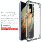 For Samsung Galaxy S21 5G IMAK All-inclusive Shockproof Airbag TPU Case with Screen Protector(Transparent)