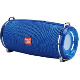 T&G TG192 LED Flashing Light Portable Wireless Bass 3D Stereo Bluetooth Speaker  Support FM / TF Card / USB(Blue)