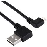 20cm USB 2.0 Male Bent Right Turn Reversion 90 Degrees to Micro USB Male Bent Data Charging Cable  For Samsung / Huawei / Xiaomi / Meizu / LG / HTC and Other Smartphones
