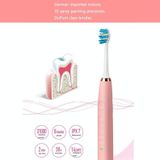 USB Charging Of Ultrasonic Waterproof Electric Toothbrush(Pink)