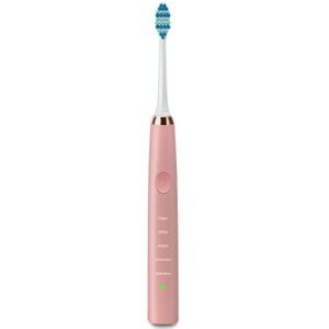 USB Charging Of Ultrasonic Waterproof Electric Toothbrush(Pink)