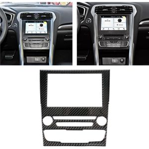 Car Carbon Fiber Central Control Panel Decorative Sticker for Ford New Mondeo