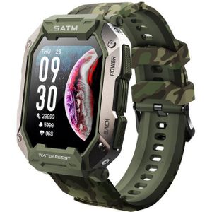 C20 1 71 inch TFT HD -scherm Smart Watch  ondersteunen hartslagbewaking/bloedzuurstofmonitoring (groene camouflage)