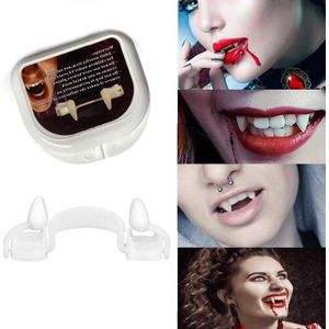 4 stks Halloween decoratie vampier tanden intrekbare zombie tanden  verpakking: plastic doos