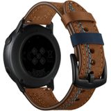 22mm For Huawei Watch GT2e / GT2 46mm Zigzag Leather Stap(Brown)