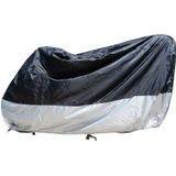 210D Oxford Cloth Motorcycle Electric Car Rainproof Dust-proof Cover  Size: XXL (Black Silver)