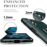 For Huawei Honor 20 / 20S / Nova 5T Carbon Fiber Protective Case with 360 Degree Rotating Ring Holder(Green)