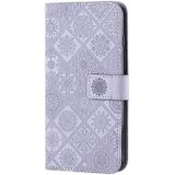 For Xiaomi Mi 10T Lite 5G Ethnic Style Embossed Pattern Horizontal Flip Leather Case with Holder & Card Slots & Wallet & Lanyard(Purple)