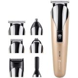 SHINON 6 In 1 Multifunctional Electric Hair Clipper Set(USB (Golden))