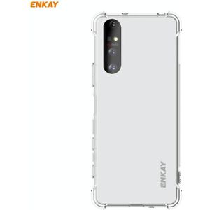 For Sony Xperia 5 II Hat-Prince ENKAY Clear TPU Shockproof Case Soft Anti-slip Cover