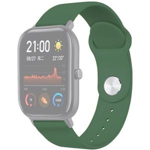 20mm For Huami Amazfit GTS Silicone Replacement Strap Watchband(Army Green)