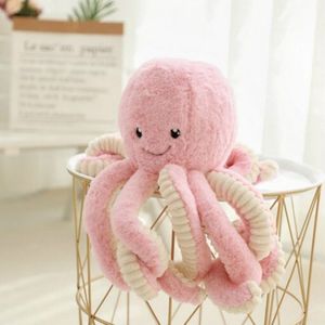 Creatieve schattige Octopus pluche speelgoed kinderen geschenken  hoogte: 80cm (roze)