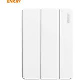 ENKAY ENK-8001 Denim Pattern Horizontal Flip Leather Smart Case with Holder for iPad Pro 11 (2020/2021)(White)