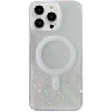 Voor iPhone 15 MagSafe Glitter Hybrid Clear TPU-telefoonhoes