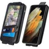 Voor Samsung Galaxy S21 Ultra Zipper Wallet Vertical Flip Leather Phone Case