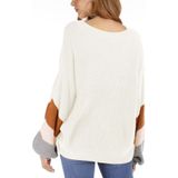 Fashion Casual V-neck Sweater (Color:White Size:M)
