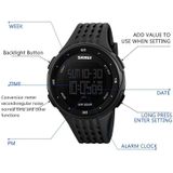 SKMEI 1219 Men Multi-Function Electronic Watch Outdoor Sports Watch(Silver)