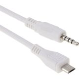 3.5mm Male to Micro USB Male Audio AUX Cable  Length: about 50cm