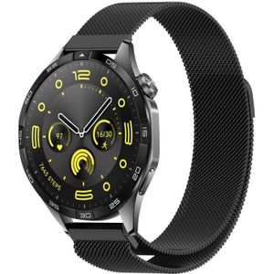 Voor Huawei Watch GT4 46 mm Milan magnetische stalen mesh horlogeband