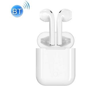 i9 Touch Wireless TWS Sport Bilateral Stereo Bluetooth 5.0 Headset with Charging Box  Touch Version (White)