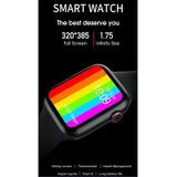 WIWU SW01 1.75 inch 2.5D Curved HD IPS Touch Screen Bluetooth Smart Watch  Support Body Temperature Measurement & Heart Rate / Blood Pressure / Blood Oxygen / Sleep Detection & Multiple Exercise Modes(Black)