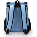 Portable Folding Nylon Breathable Pet Carrier Backpack  Size: 33 x 30 x 24cm (Blue)