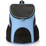 Portable Folding Nylon Breathable Pet Carrier Backpack  Size: 33 x 30 x 24cm (Blue)