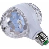 E27 6W LED Double Head Colorful Bulb Rotating Magic Ball Stage Light Laser Projection Lamp