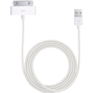 2m USB Double Sided Sync Data / Charging Cable  For iPhone 4 & 4S / iPhone 3GS / 3G / iPad 3 / iPad 2 / iPad / iPod Touch(White)