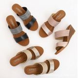 Dames sandalen en slippers modieuze buitenkleding platform hoge hakken  maat: 42 (zwart)