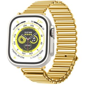 Voor Apple Watch Series 8&7 41mm / SE 2&6&SE&5&4 40mm / 3&2&1 38mm kettinggesp roestvrij stalen horlogeband