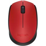 Logitech M170 1000DPI USB Wireless Mouse with 2.4G Receiver (Red)