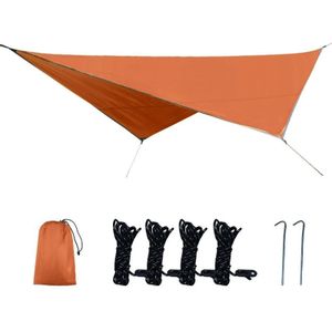 Outdoor Camping Supplies Multifunctional Camping Sunshade Waterproof And Moisture-Proof Mat Ultra-Light Sky Size: 320 x 250cm (Orange)