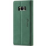 For Samsung Galaxy S8+ Forwenw F1 Series Matte Strong Magnetism Horizontal Flip Leather Case with Holder & Card Slots & Wallet & Photo Frame(Green)