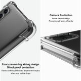 For Samsung Galaxy F52 5G IMAK All-inclusive Shockproof Airbag TPU Case with Screen Protector(Transparent Black)