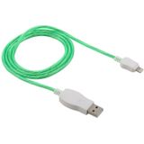 LED Flowing Light 1m USB to 8 Pin Data Sync Charge Cable  For iPhone XR / iPhone XS MAX / iPhone X & XS / iPhone 8 & 8 Plus / iPhone 7 & 7 Plus / iPhone 6 & 6s & 6 Plus & 6s Plus / iPad (Green)