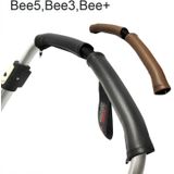 Voor Bugaboo Bee Series kinderwagen armleuningen PU lederen ritsbeschermer