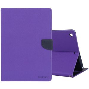 GOOSPERY FANCY DIARY for iPad 10.2 Cross Texture Leather Case with Card Slot & Holder & Wallet (Purple)