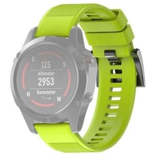 Quick Removable Silicone Wrist Strap for Fenix 5X 26mm(Green)