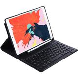 C-11B Detachable Candy Color Bluetooth Keyboard Leather Case with Pen Slot & Holder for iPad Pro 11 inch 2021 (Black)